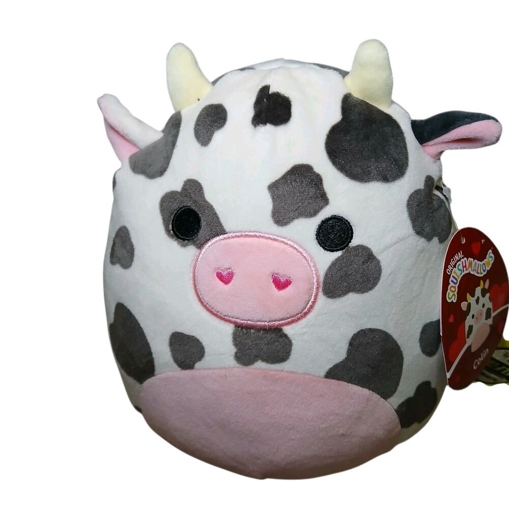 Squishmallow 8” Colin the Cow Valentine's‎ Day 2025 With Tags